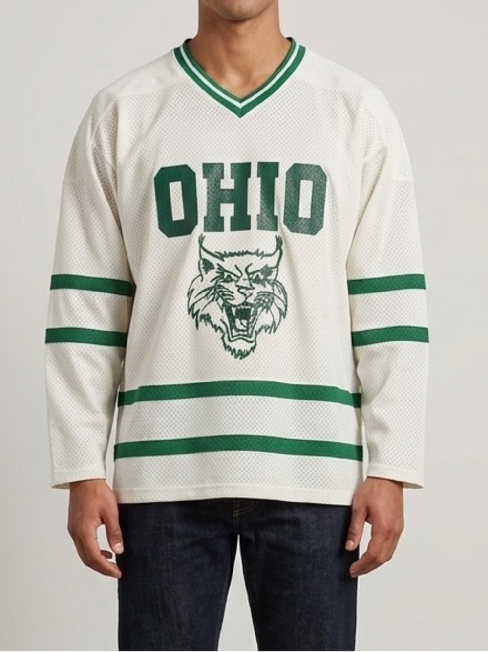 Colosseum Ohio University Bobcats Hockey Jersey #31 Menβs Size XL